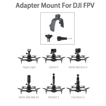 Kamera Üst Genişletilmiş Braketi DJI FPV Combo Drone Aksesuarları Dağı Tutucu Gopro Spor Eylem Adaptörü Kelepçe Standı