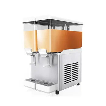 Kar Eritme Makinesi Ticari 18L * 2 Tankı Dondurulmuş Sıcak Soğuk İçecek İçecek Süt Meyve Sıkacağı Suyu Dağıtıcı Makinesi