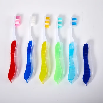 Katlanır Diş Fırçası Taşınabilir Tek Kullanımlık Seyahat Kamp Diş Fırçası Diş Ağız Temizleme Aracı Yumuşak Diş Fırçası Kişilik Diş Fırçası