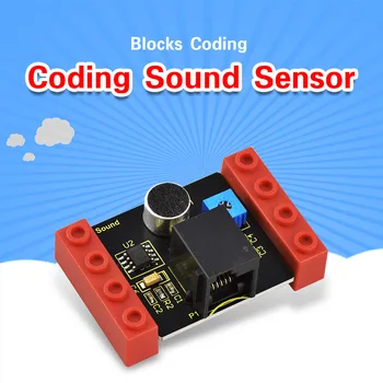 Kidsbits Blokları Kodlama Ses Mikrofon Sensörü Ses Algılama Modülü Arduino İçin STEM Programlama Eğitim