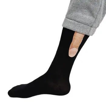 Komik Penis çorap erkekler için yenilik Noel hediyesi çorap Penis baskı ile göstermek