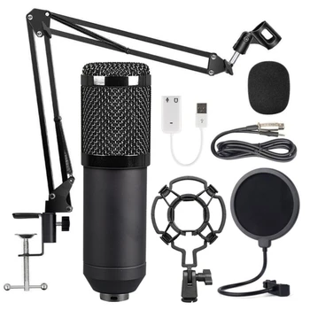Kondenser Mikrofon Paketi BM - 800 Mikrofon Seti Stu dıo Kayıt ve Brocasting Mikrofon Kiti pc bilgisayar