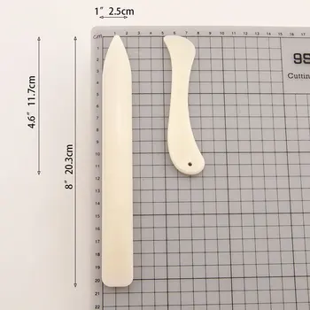 Kırışık Bıçak Scratch Bıçak Origami Bıçak DIY El Yapımı Kart Aracı Plastik Kırışık Bıçak Scratch Bıçak Origami Bıçak 2 parça Set