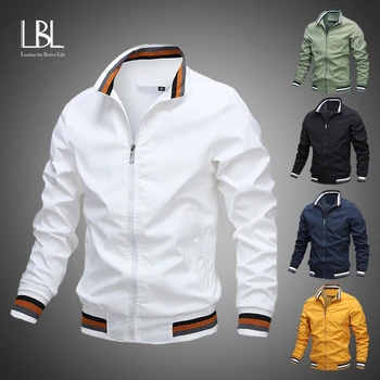 LBL Erkek Moda Ceket ve Mont Yeni erkek Rüzgarlık Bombardıman Ceket Sonbahar Erkekler Ordu Kargo Açık Havada Giysi Rahat Streetwear