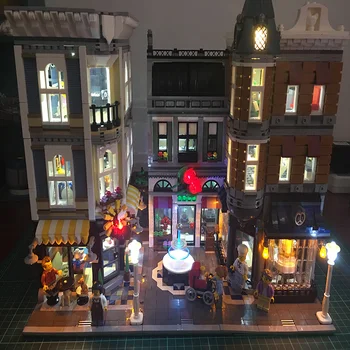 Led ışık Seti Lego Yapı Şehir Sokak 10255 Montaj Kare Oyuncaklar Uyumlu 15019 Blokları Creator Şehir Sokak Aydınlatma