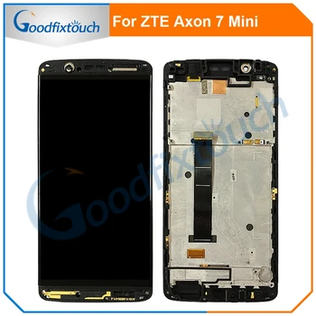 Marka Yeni LCD Amoled ZTE Axon 7 Mini İçin B2017G B2017 LCD ekran dokunmatik ekranlı sayısallaştırıcı grup Çerçeve Yedek Parçaları İle