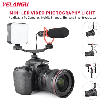 Mini LED Video Fotoğraf Stüdyosu Dolgu ışığı Hoop 49 Lamba 6500K 5W Kayıt DSLR Kamera için Akıllı Telefon yapmak için Vlog Tiktok