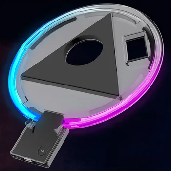 Mooroer için PS5 Ana ışık Tabanı Soğuk Renk Renkli Şarj Koltuğu Şarj Tepsisi Braketi led ışık Sony Oyun Aksesuarları İçin