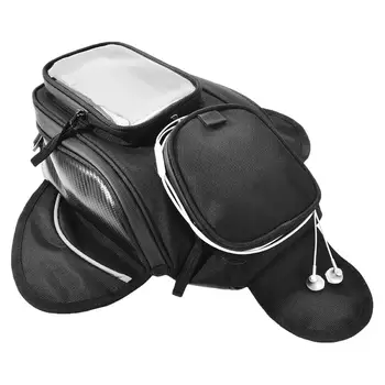 Motosiklet Tankı Çantası Su Geçirmez Damla Bel bacak çantası Manyetik Yakıt Cep Telefonu Navigasyon Paketi Motosiklet Eyer Yağ Torbası 2021