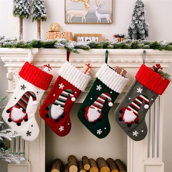 Noel Çorap Noel Şeker Çuval Noel Çorap Noel Süslemeleri Ev için 2022 Noel Dekor Navidad Yeni Yıl 2023 hediye çantası