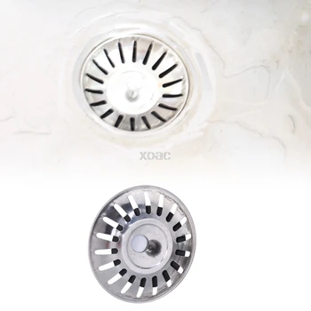 Paslanmaz çelik mutfak lavabosu Süzgeç Stoper Atık Tak Lavabo Filtresi Banyo Havzası lavabo drenajı M13 dropship