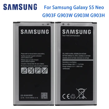 SAMSUNG S5 Neo Telefonu Pil EB-BG903BBE Samsung Galaxy S5 Neo G903F G903W G903M G903H NFC İle 2800mAh Orijinal Piller
