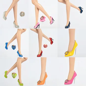 Stokta 1/6 Ölçekli Kadın Simülasyon Stiletto Yüksek Topuklu Ayakkabı Modeli Fit 12 