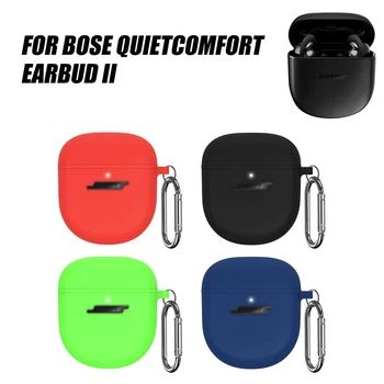Su geçirmez Kulaklık Tutucu Kılıf Metal Kanca ile Bluetooth uyumlu kulaklık kılıfı Anti Şok Bose QuietComfort Kulakiçi II