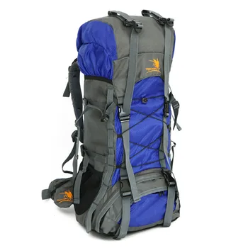 Sıcak 60L Naylon Oxford Tırmanma Yürüyüş Sırt Çantası Su Geçirmez Kaliteli Kamp Dağcılık Sırt Çantaları Erkek Kadın Açık spor çantaları