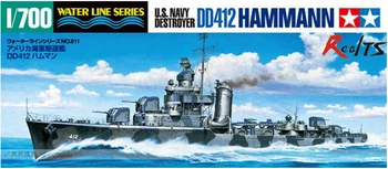 TAMİYA MODELİ 1/700 ÖLÇEKLİ askeri modeller # 31911 USS Destroyer DD412 Hammann plastik model seti