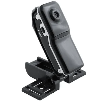 Taşınabilir Mini DV Kamera DVR Video Kamera Webcam Desteği 16GB Kamera Spor Kask Bisiklet Motosiklet Kamera (Siyah)