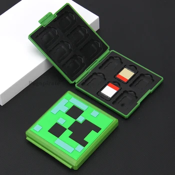 Taşınabilir Oyun Kartı Nintendo Anahtarı / OLED Koruyucu Sevimli Organizatör Seyahat Tutucu Kartuş Kutusu 12 Oyun Kartı Yuvaları