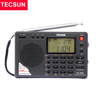 Tecsun PL-380 Tam Bant Radyo Dijital Demodülasyon Stereo PLL Taşınabilir Radyo FM / LW/SW / MW DSP Alıcı Radyo AM