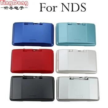 TingDong Stokta 7 Renk Tam Konut Shell Kılıf Nintendo DS Kabuk Konut Kapak Kılıf İçin Düğme İle Tam Set NDSCase