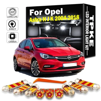 TPKE Canbus Hata Ücretsiz LED Ampul İç Okuma Dome Harita İşık Kiti İçin Opel Astra H J K 2004-2012 2013 2014 2015 2016 2017 2018