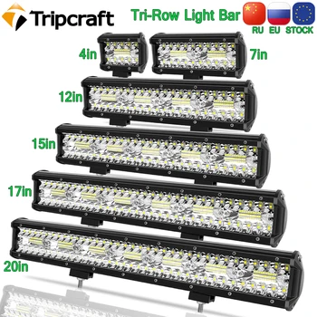 Tripcraft LED Panel LED çubuk 4-28 İnç LED ışık Barrre LED çalışma ışığı Combo ışın Araba Traktör Tekne OffRoad 4x4 Kamyon SUV ATV