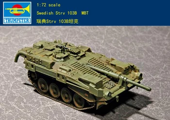 Trompetçi 07248 1/72 İsveç Strv 103B MBT ana Muharebe Tankı model seti Zırhlı Araç TH07143-SMT6