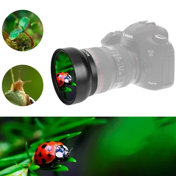 ULTRA HD 49/52/58/62/67/ 72mm 0.45 x Geniş Açı Lens w / MAKRO Lens DSLR Kamera İçin