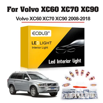 Volvo XC60 XC70 XC90 için LED İç Aydınlatma Kiti 2008 2009 2010 2011 2012 13 14 15 2016 2017 2018 Harita Dome Gövde Canbus LED Ampul