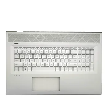 Yeni Orijinal HP ENVY 17 17-BW TPN-W137 Laptop Palmrest Üst Üst Kılıf Kapak Arkadan Aydınlatmalı Klavye İle L20714-001 Gümüş