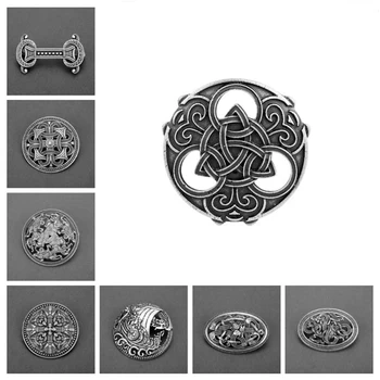 Yuvarlak Keltler Düğüm Broş Viking İskandinav Takı Yaka Rozeti Pin Viking Broş Pins Kadın Erkek Doğum Günü Takı Hediye