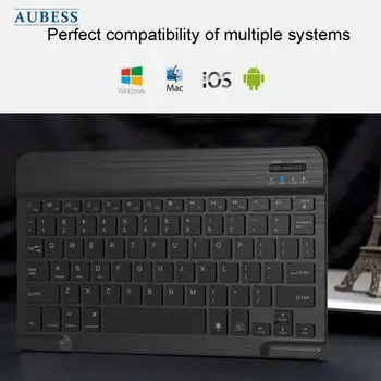 Şarj edilebilir Kablosuz Klavye RGB Arka Işık Cömert Bluetooth Uyumlu Klavye Dizüstü Bilgisayar Aksesuarı iPad Tablet Laptop İçin