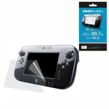 Şeffaf koruyucu ekran koruyucu film Joypad LCD yüzey koruma Kapak Koruma Nintendo Wii U Gamepad wii U Pad Denetleyici
